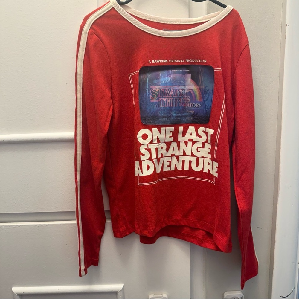 Netflix Stranger Things Long Sleeve“One Last Strange Adventure” gender neutral
